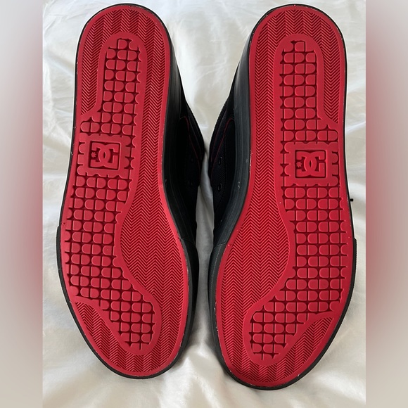 DC Pure High-Top Red Black Size 13 - Picture 3 of 5